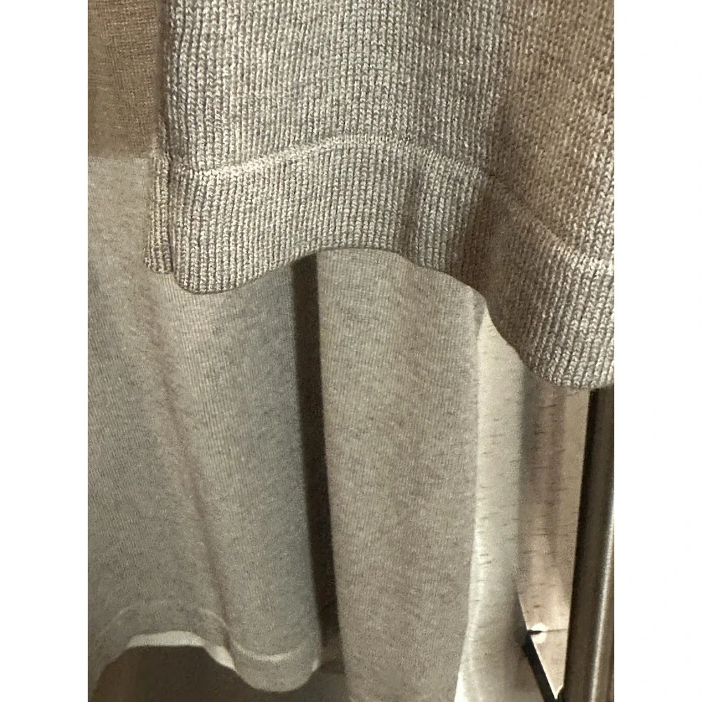 Banana Republic Men's Gray Silk Cashmere V-Neck Knit Pullover Sweater L